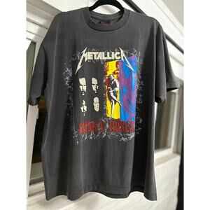 Metallica Guns N Roses Tour 1992 Reprint Single Stitch Matallica Tag T-shirt